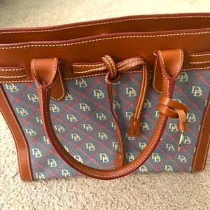 Dooney  & Bourke monogrammed leather bag
